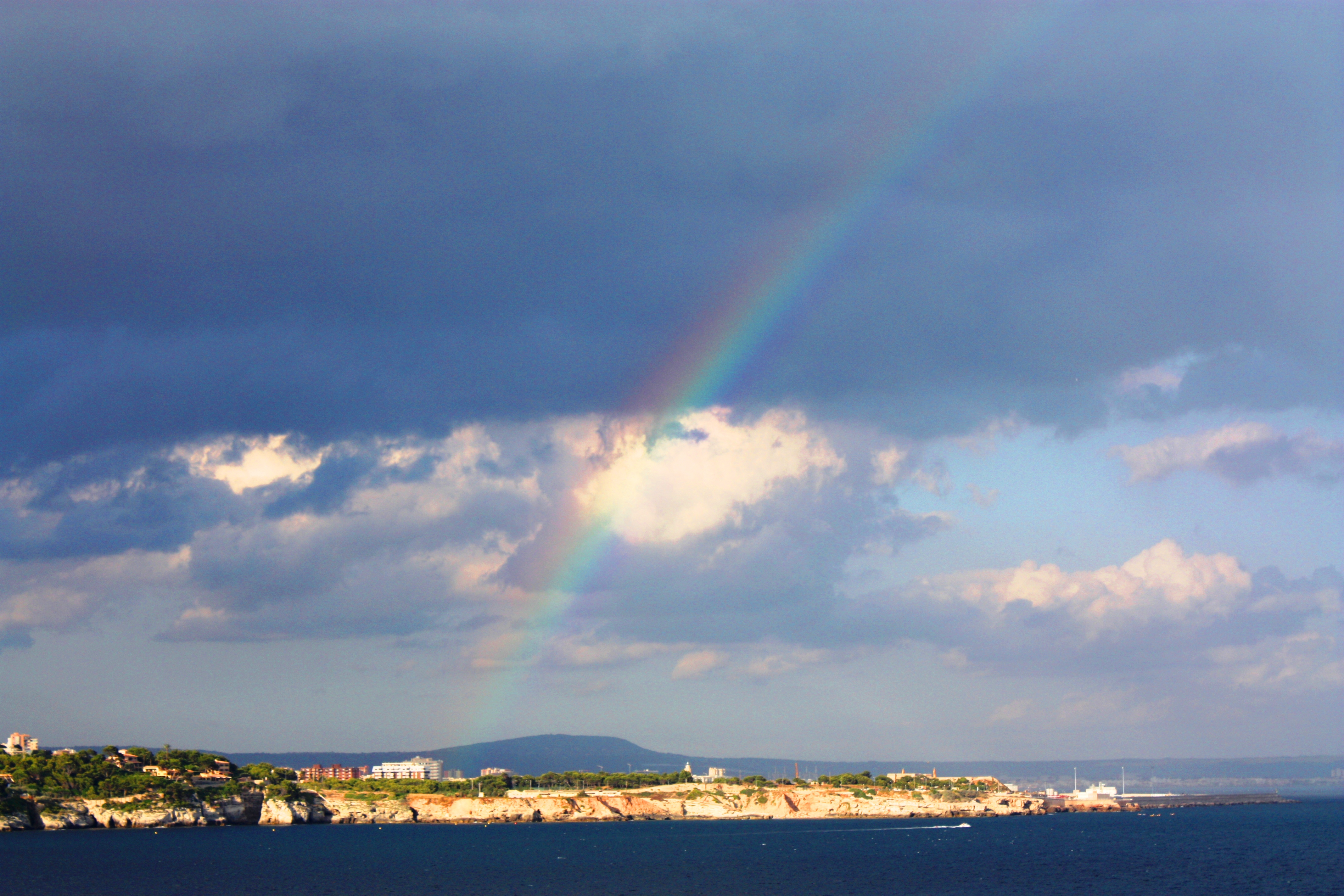 Illetas view with rainbow
